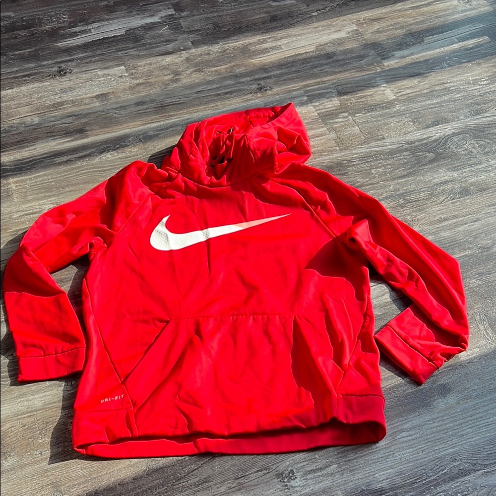 Nike Red Pullover with White Swoosh